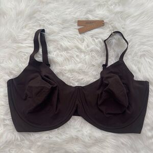 Skims Fits Everybody Unlined Demi Bra Espresso Size 44DDDD